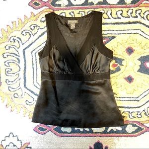 Banana Republic Black Silk Top